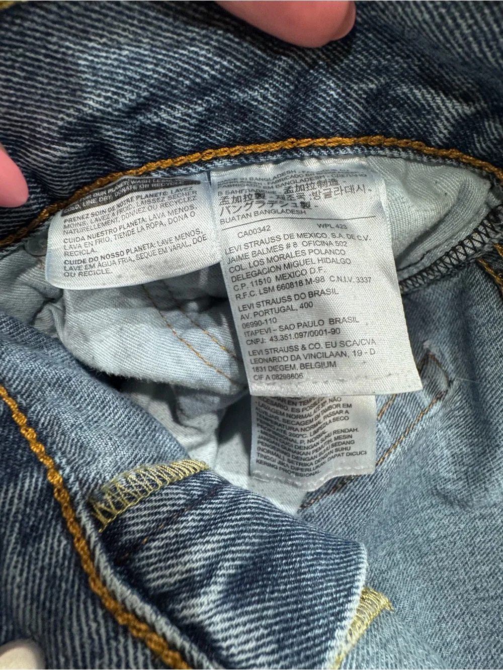 Levi's Light Blue Straight Leg Jeans